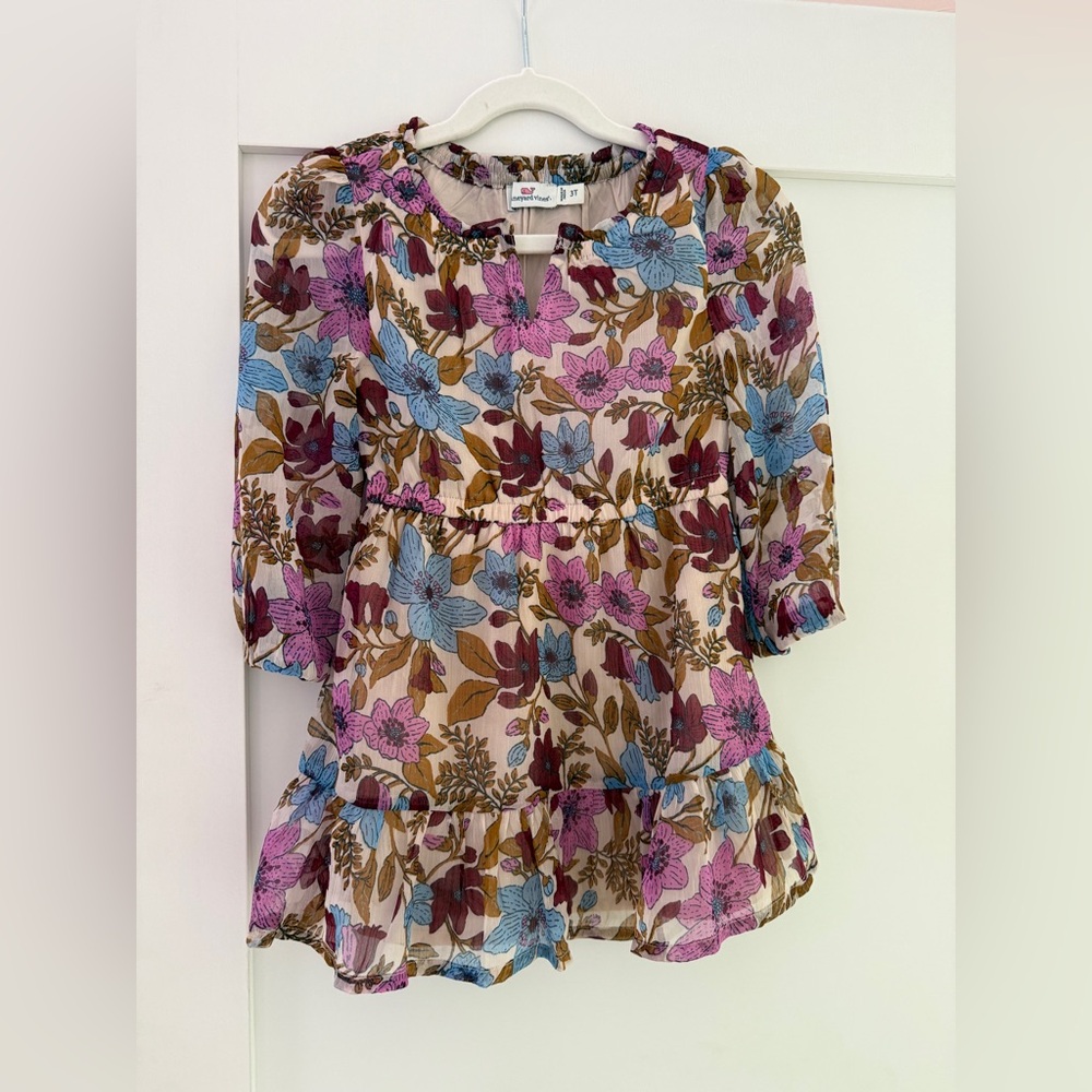 Vineyard Vines toddler Multicolor Floral dress 💜